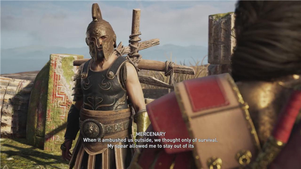 《刺客信条：奥德赛》主角激战美杜莎 不小心就被石化