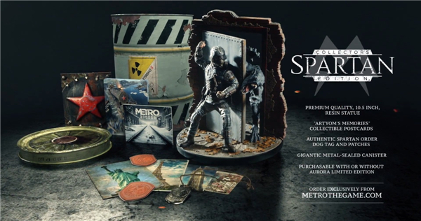 《地铁:离去》斯巴达典藏版公布 阿尔乔姆追击怪物