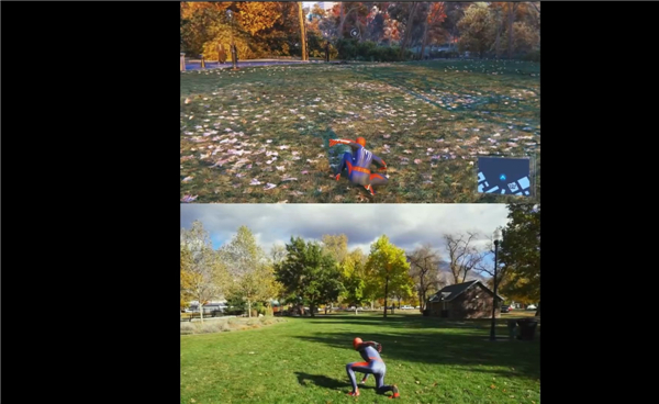 特技演员模仿《漫威蜘蛛侠》 飞踢侧空翻动作超酷