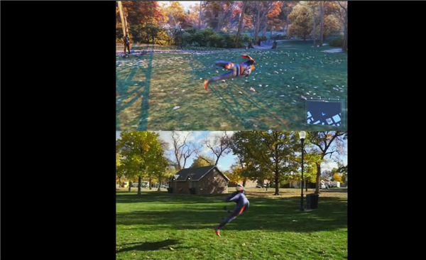 特技演员模仿《漫威蜘蛛侠》 飞踢侧空翻动作超酷