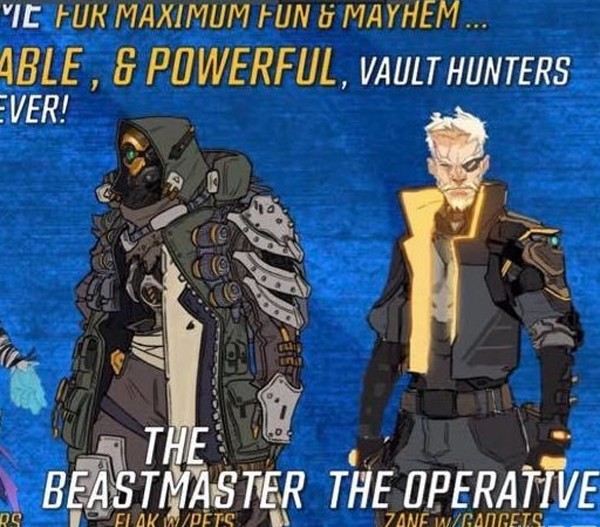 《无主之地3》角色设计图曝光 三大职业人设一览