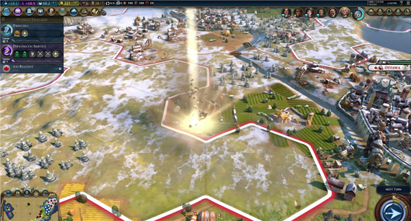 《文明6》新势力加拿大公布 雪地和冻土购买费用减半