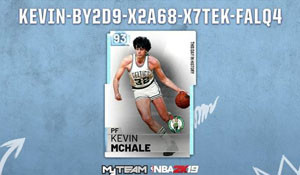 《NBA 2K19》官方公布球员兑换码 麦克海尔限时领