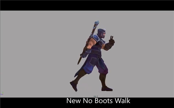 LOL厄运小姐姐新奔跑动作 气势汹汹十分有范