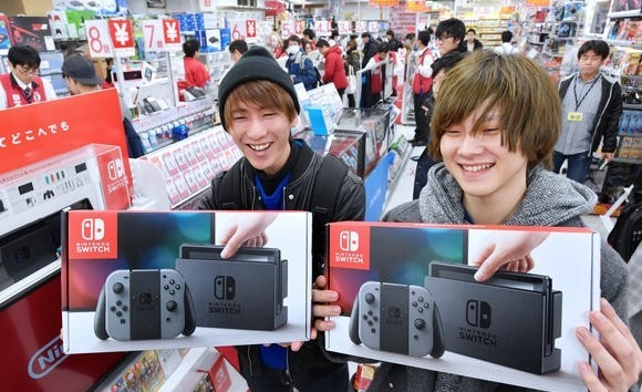 任天堂Switch日本地区销量火爆 已达PS4五年销量之和