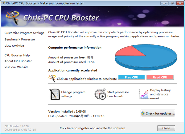 Chris-PC CPU Booster(电脑CPU优化软件)0