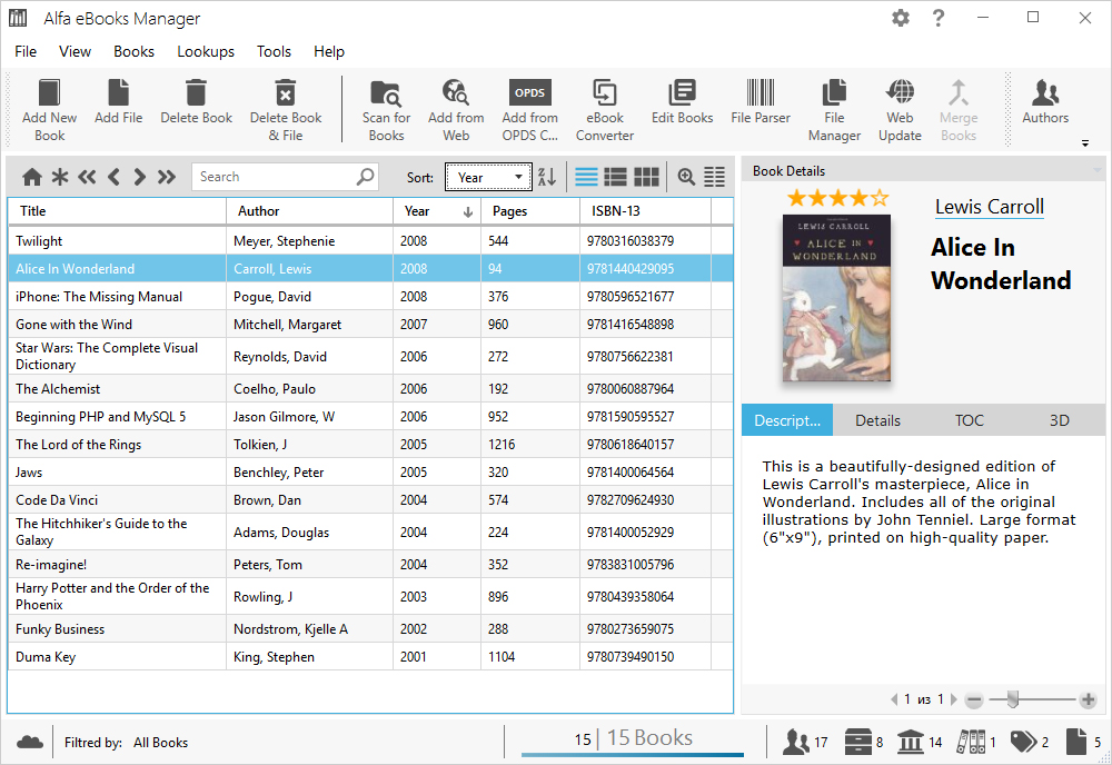 Alfa eBooks Manager(电子书管理工具)4