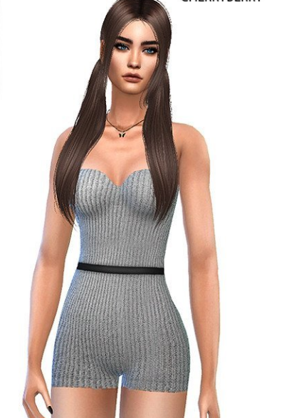 模拟人生4针织连身毛衣MOD1