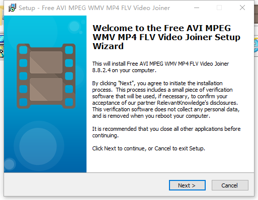 Free AVI MPEG WMV MP4 FLV Video Joiner0