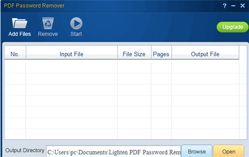 Lighten PDF Password Remover0