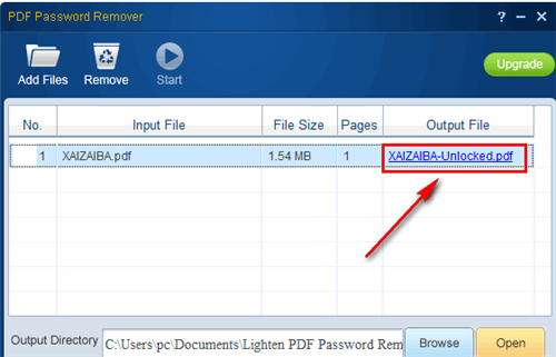 Lighten PDF Password Remover1