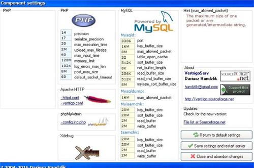 VertrigoServ(网络开发环境)1