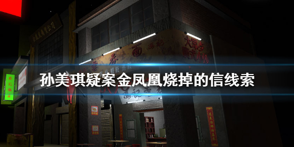 孙美琪疑案金凤凰烧掉的信线索在哪里