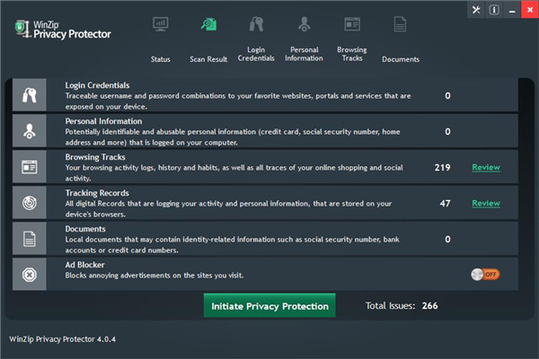 WinZip Privacy Protector(隐私保护软件)2