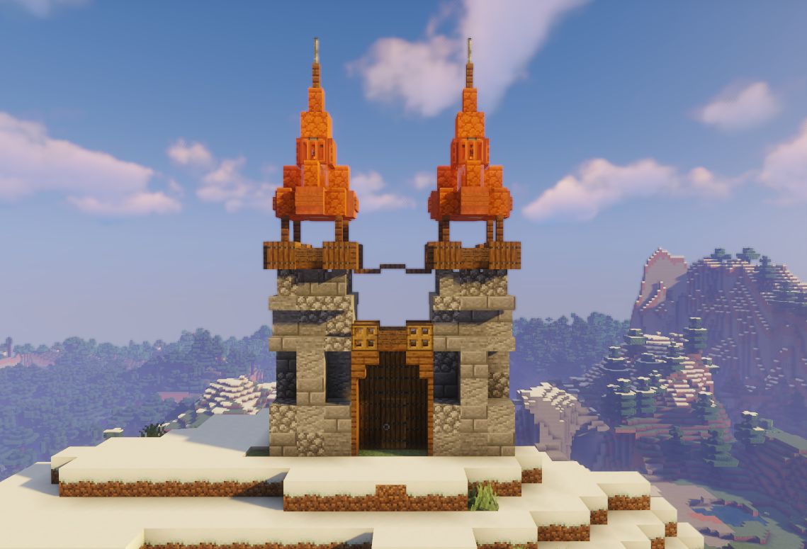 [Minecraft]我的世界如何建造城堡 part.1_哔哩哔哩_bilibili