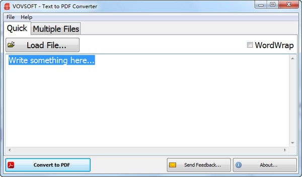 VovSoft Text to PDF Converter1