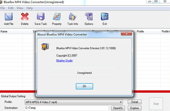 MP4转换器(Bluefox MP4 Video Converter)0