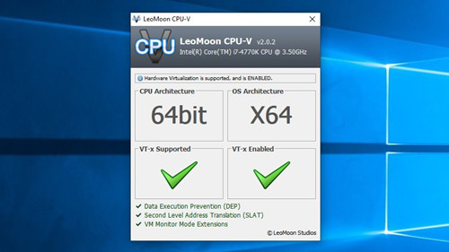 CPU虚拟化检测工具(LeoMoon CPU-V)1