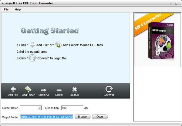 4Easysoft Free PDF to GIF Converter(PDF转GIF转换器)1
