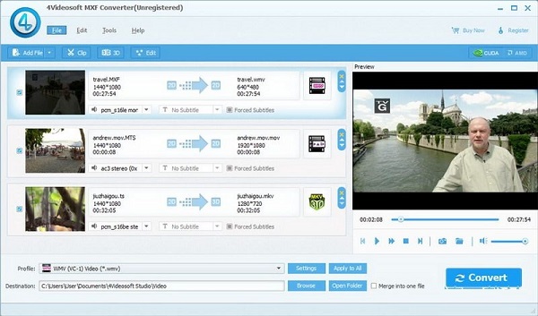 4Videosoft MXF Converter1