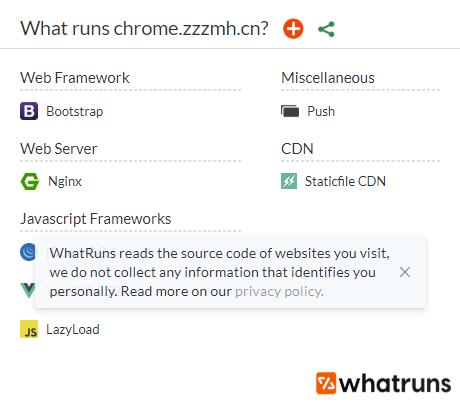 WhatRuns(Chrome网站技术分析插件)0