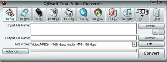 OJOsoft Total Video Converter视频格式转换器1