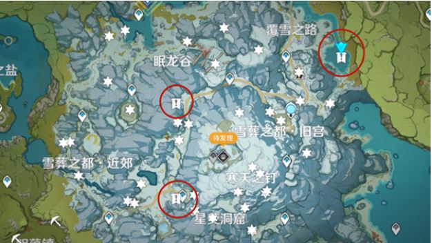 原神雪山三个匣子在哪