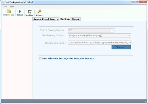 Email Backup Wizard(电子邮件备份工具)0