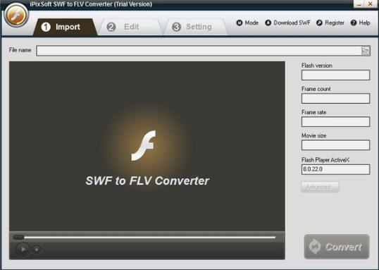 iPixSoft SWF to FLV Converter0
