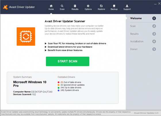 Avast Driver Updater0