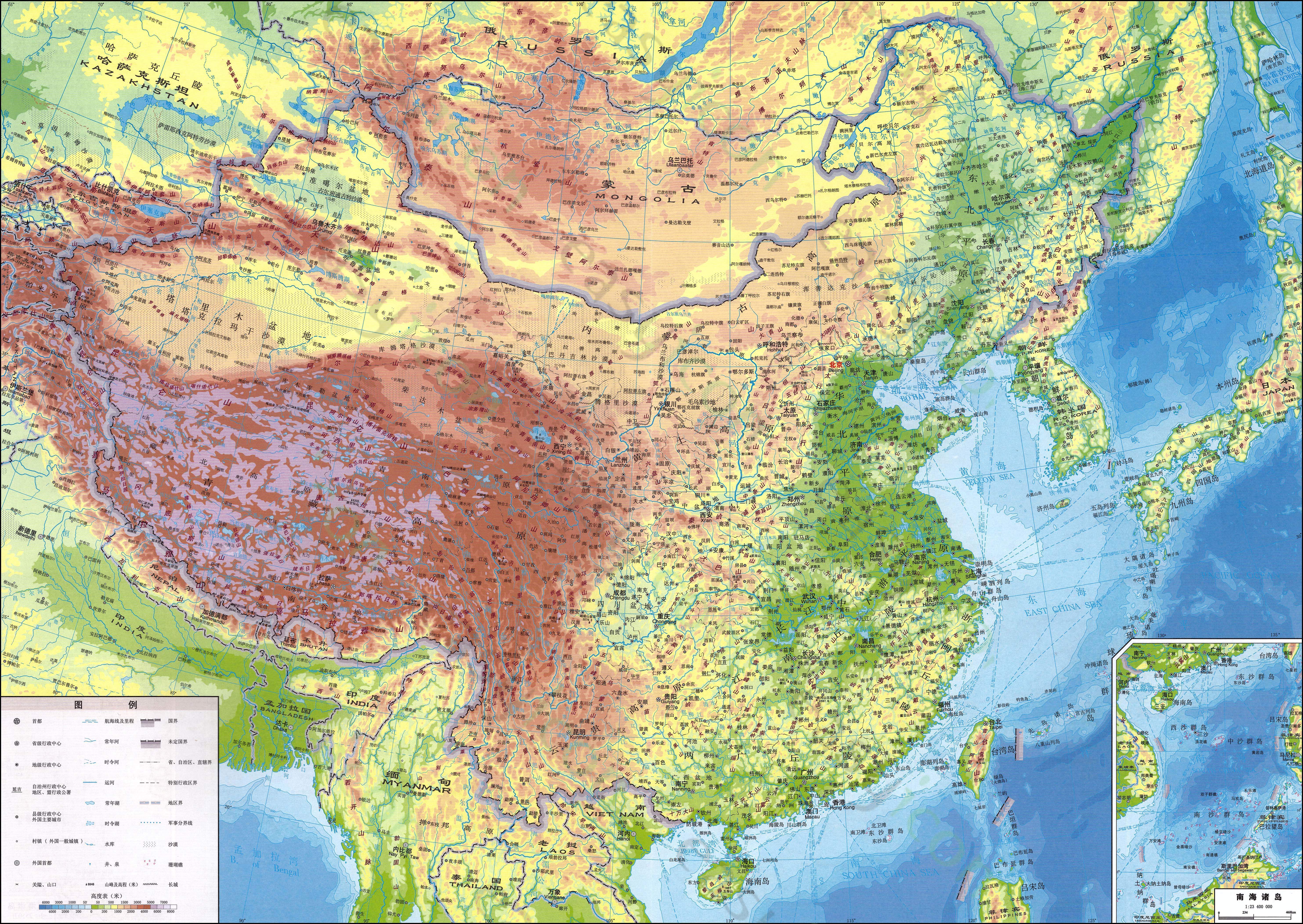 中国地形图3D版高清版大地图电脑版0