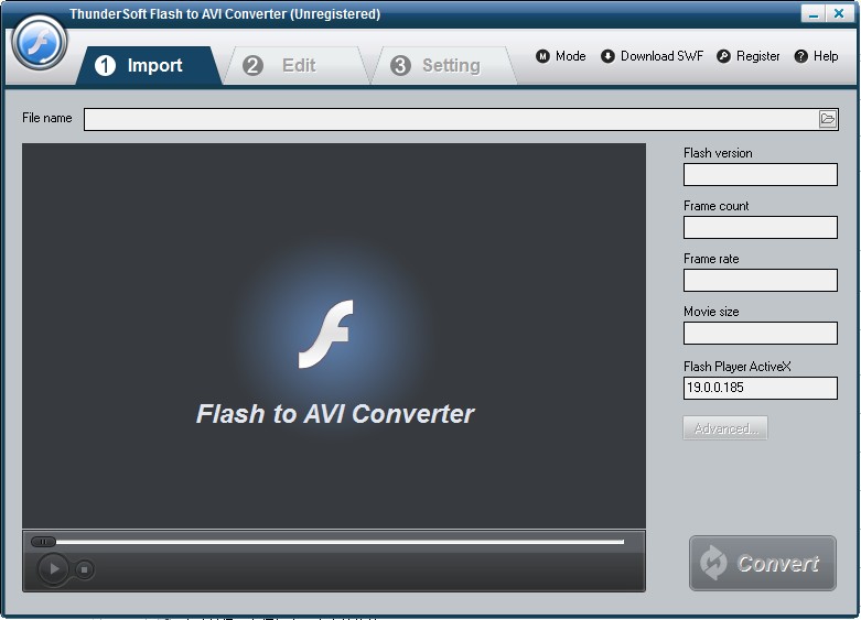 ThunderSoft Flash to AVI Converter0