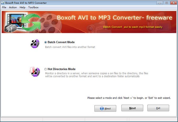 Boxoft free AVI to MP3 Converter(AVI到MP3转换器)0