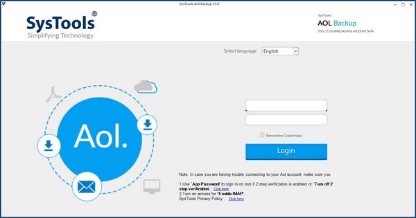 SysTools AOL Backup(AOL备份工具) V5.01