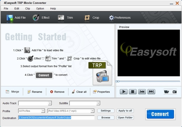 4Easysoft TRP Movie Converter(视频格式转换软件)0