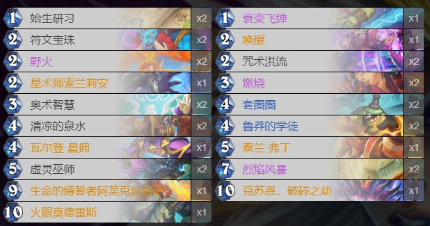 炉石传说火冲法卡组怎么搭配