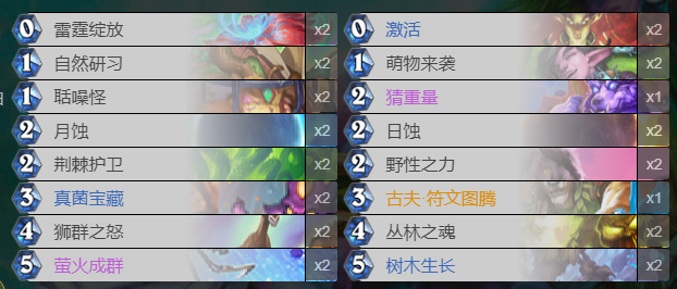 炉石传说贫瘠之地超生德怎么搭配