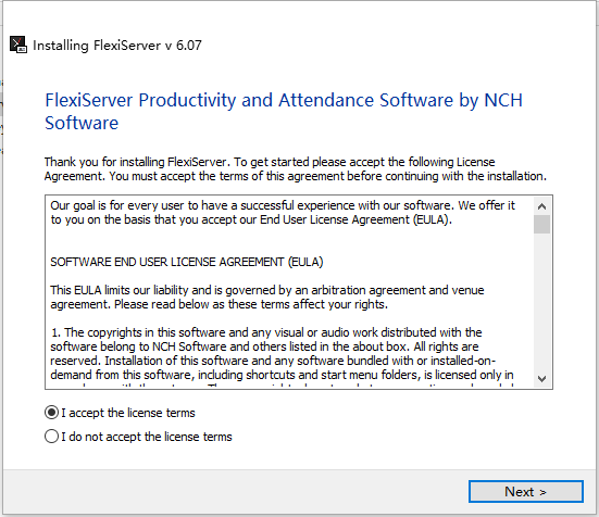 NCH FlexiServer(考勤记录软件)0