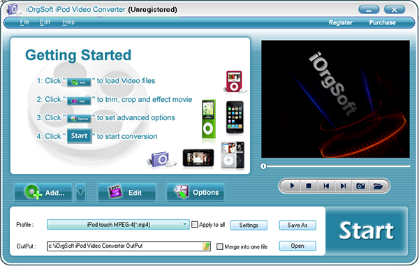 iOrgSoft iPod Video Converter0