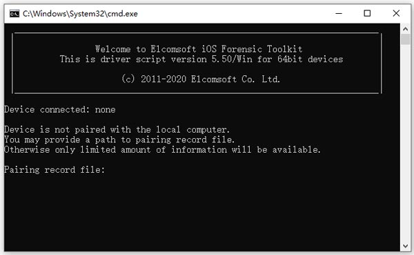 ElcomSoft iOS Forensic Toolkit0