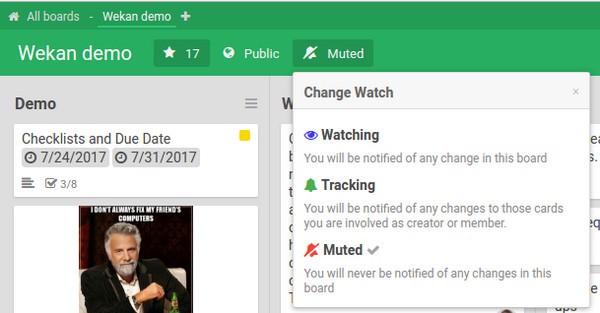 Wekan(开源协作式看板)1