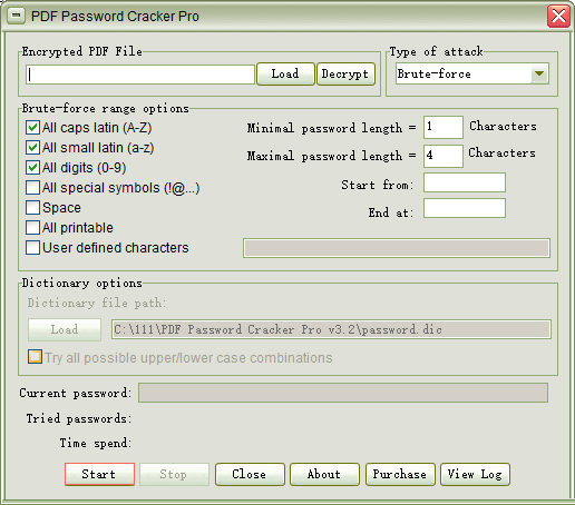 PDF Password Cracker Pro0
