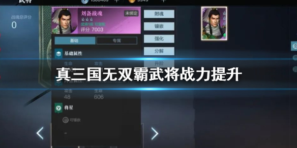 真三国无双霸武将怎么提升战力