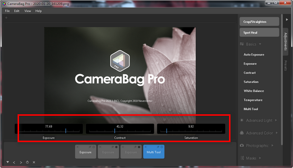 download the new version CameraBag Pro