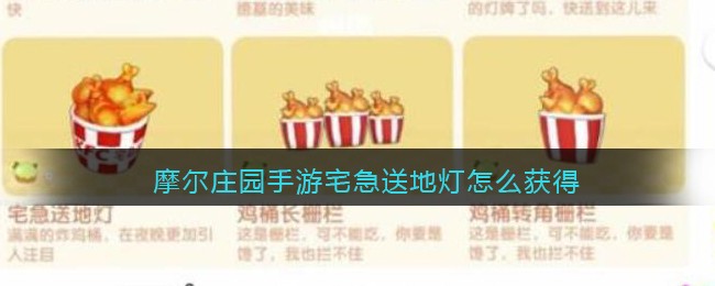 摩尔庄园手游宅急送地灯怎么获得