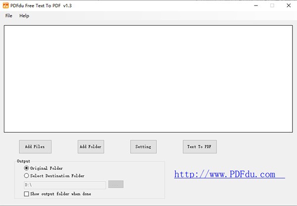 PDFdu Free Text to PDF(PDF转换工具)0