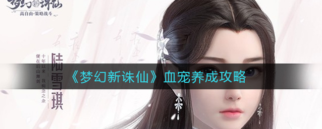梦幻新诛仙血宠怎么养成