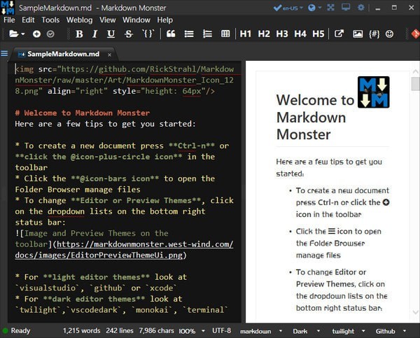 download the new for windows Markdown Monster 3.0.0.18