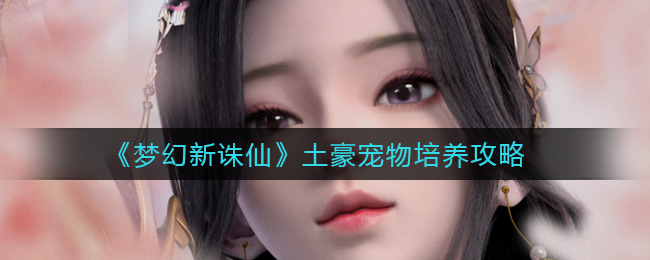 梦幻新诛仙土豪宠物怎么培养