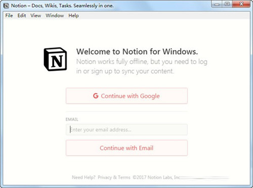 notion windows 10